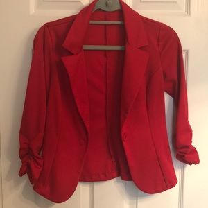 Versatile Red Blazer